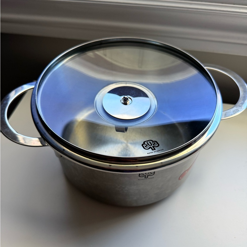Schulte-Ufer 3L Stainless Steel Induction Stock Pot with Lid - Picture 2 of 8